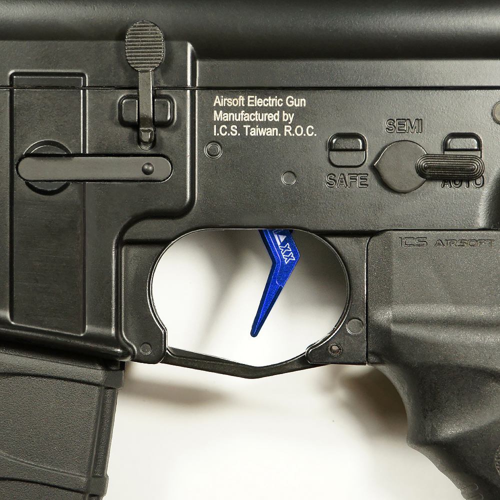 CNC Aluminum Advanced Trigger (Style A) (Blue)