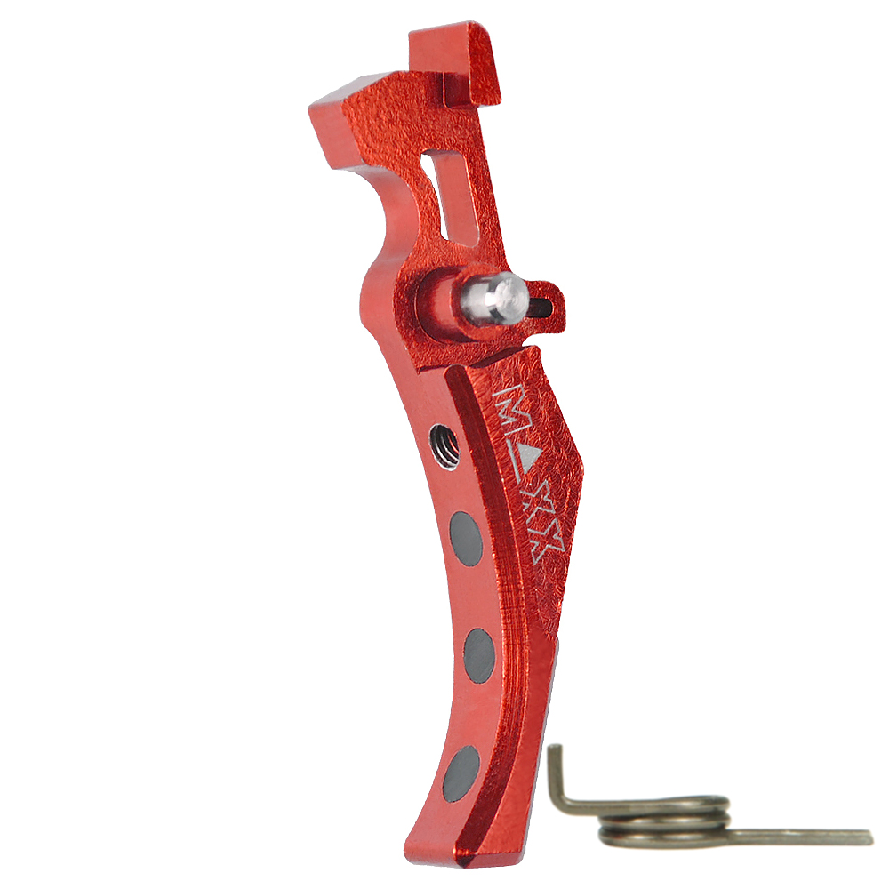 CNC Aluminum Advanced Trigger (Style D) (Red)